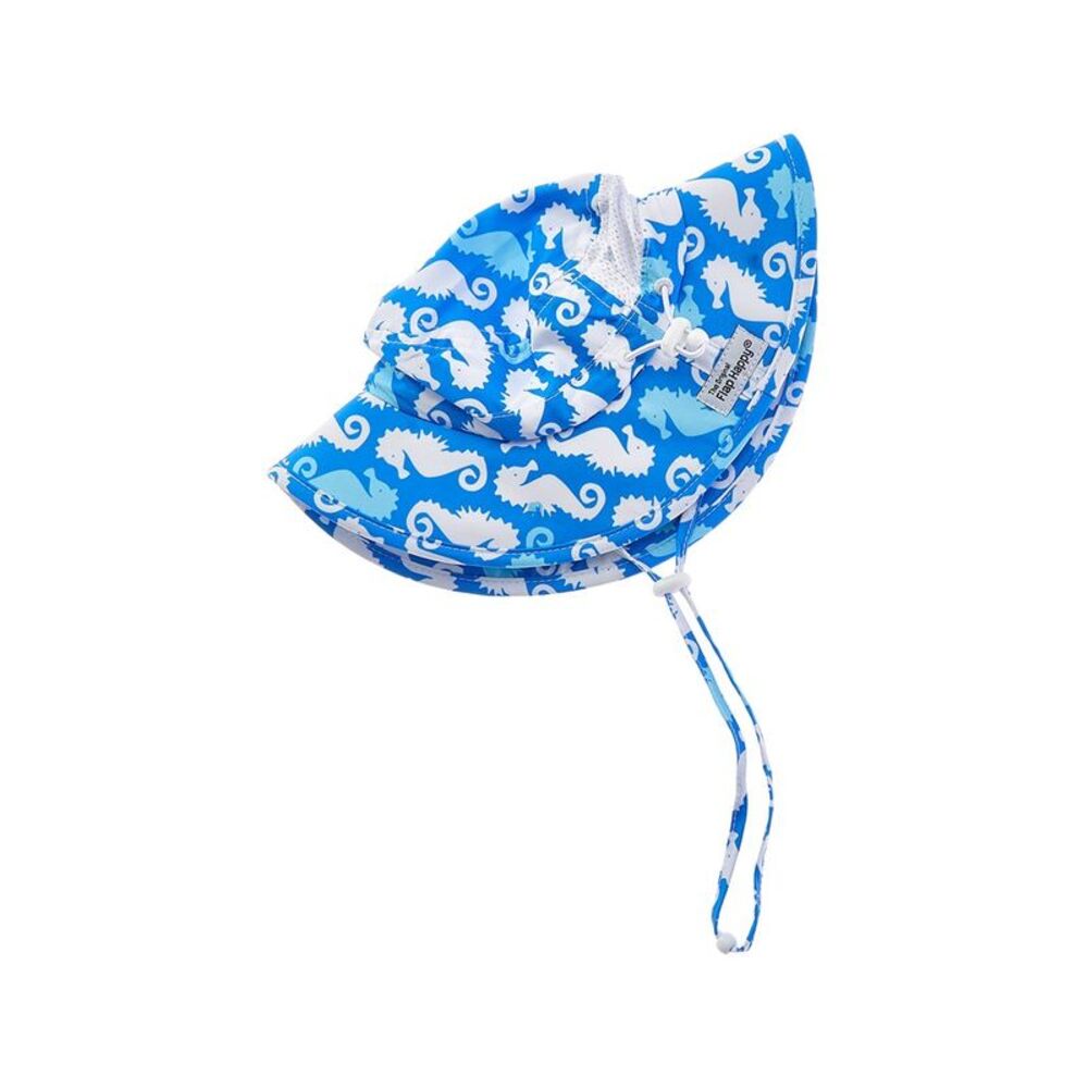Flap Happy Girls Printed Bucket Hat, Blue